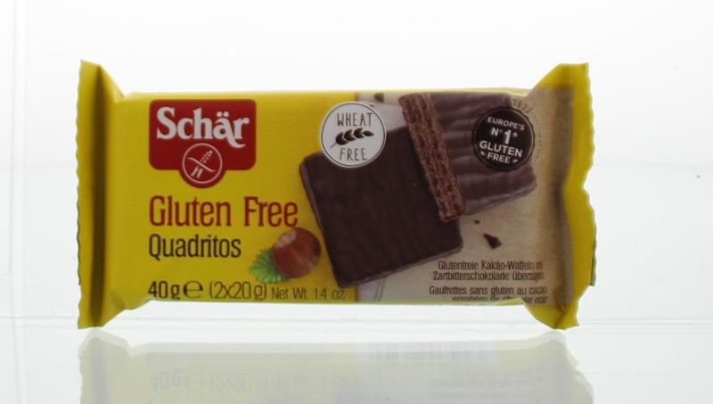 Schär Quadritos (cacao wafels) 40g