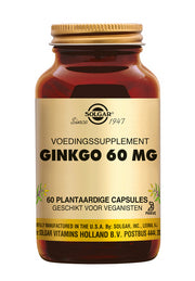 Solgar Ginkgo 60 mg - 60 stuks