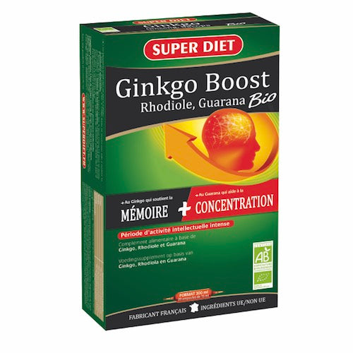 Super Diet Ginkgo boost Rhodiola bio 20x15ml