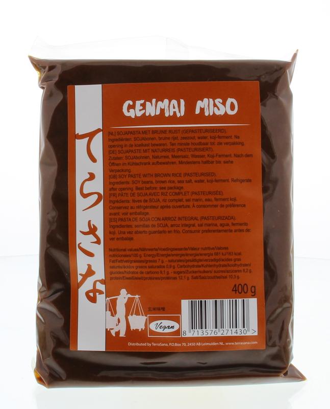 TerraSana Genmai miso (riz brun) 400g