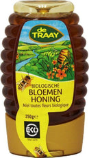 Traay Bloemenhoning knijpfles (bio) 250g