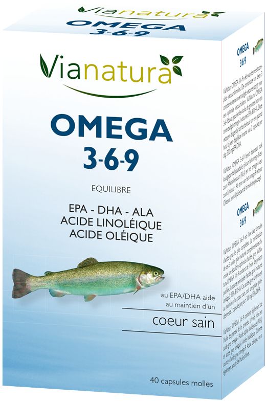 Vianatura Oméga 3-6-9 40 gélules