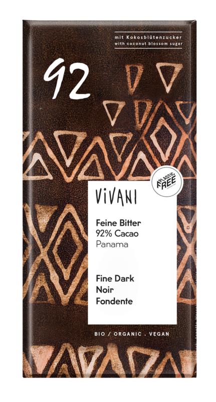 Vivani Chocolade puur 92% 80g