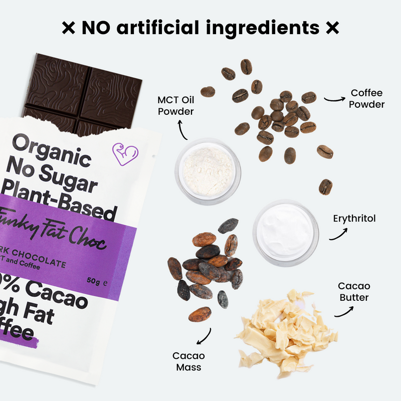Funky Fat Choc Coffee + MCTs (50g) - organic