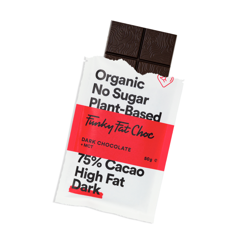 Funky Fat Choc Dark + MCTs (50g) - organic