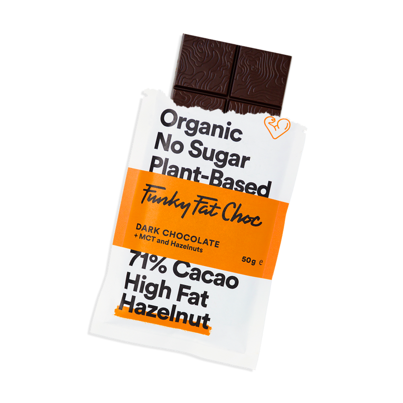 Funky Fat Choc Noisette + MCTs (50g) - bio